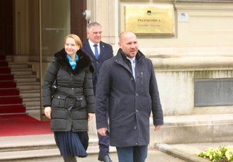 Jernej Vrtovec, Marko Lotrič in Tina Bregant, skupna lista NSi, SLS in Fokus Marka Lotriča