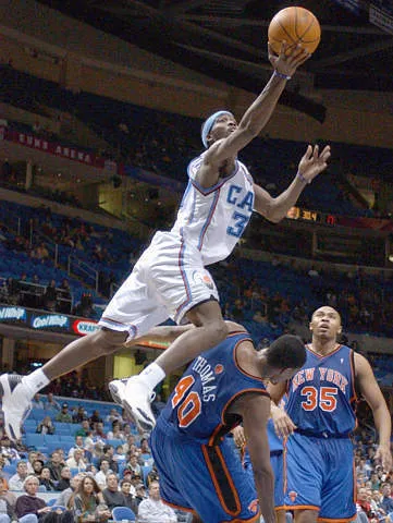 Prizor s tekme med Cleveland Cavaliers in New York Knicks